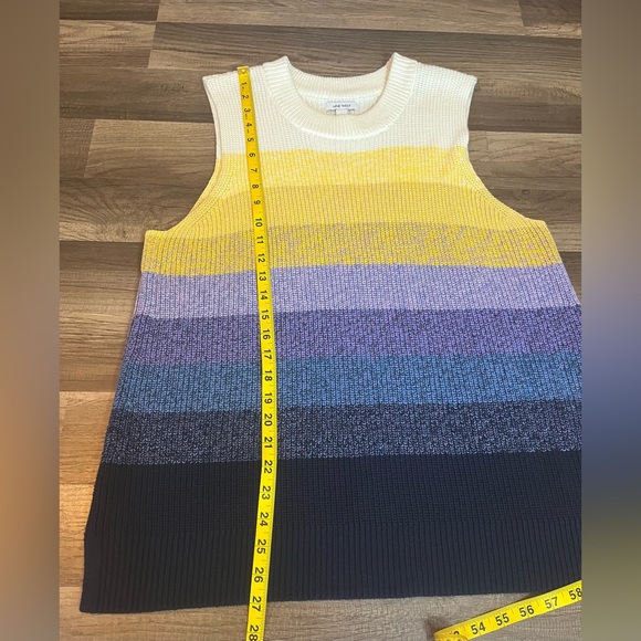 Nine West Color Block Ombré Style Sleeveless Sweater SZ XL - Picture 4 of 11